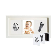 Load image into Gallery viewer, Baby's Mark Classic Imprint Frame Wooden Photo Frame with Hand Footprint Makers Imprint Kit Baby Ink Pad Newborn Baby Souvenir
