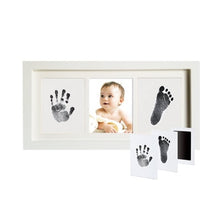 Load image into Gallery viewer, Baby's Mark Classic Imprint Frame Wooden Photo Frame with Hand Footprint Makers Imprint Kit Baby Ink Pad Newborn Baby Souvenir

